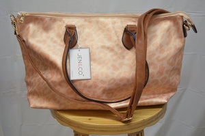 Rose Gold Cheetah Print Weekender