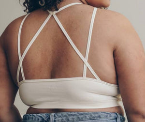 Ivory Strappy Back Cutout Bralette