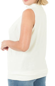 Ivory High Neck Top