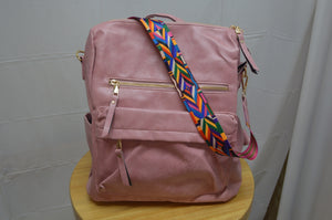 Dusty Rose Convertible Backpack